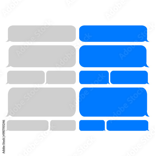 Chat Message Bubble UI Modern Clean Messaging App Interface Design