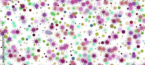 abstract colorful background with confetti