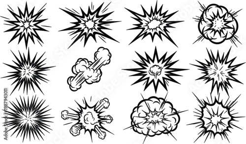 Professional business strategy and organizational hierarchy icon set in modern line art