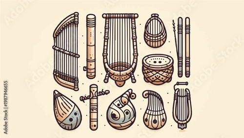 Ancient Musical Instruments Collection