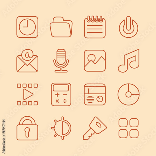 Smart Phone Interface artful trendy stylish design attractive vector Illustration colorful background