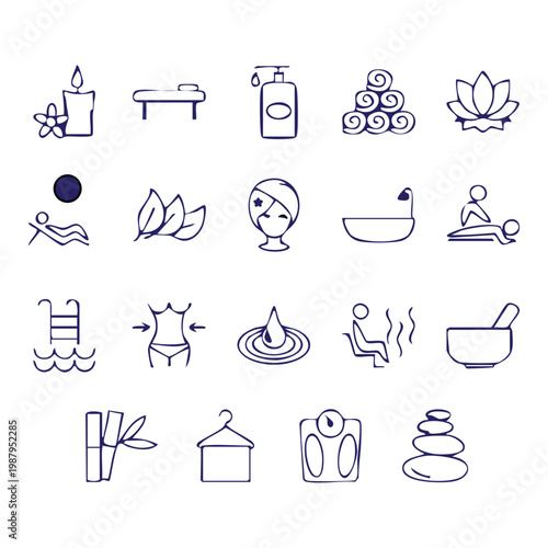 hygiene icon set 