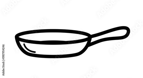 black bowl illustration on white background