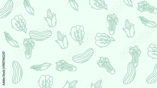 Abstract green leaf pattern for video background.