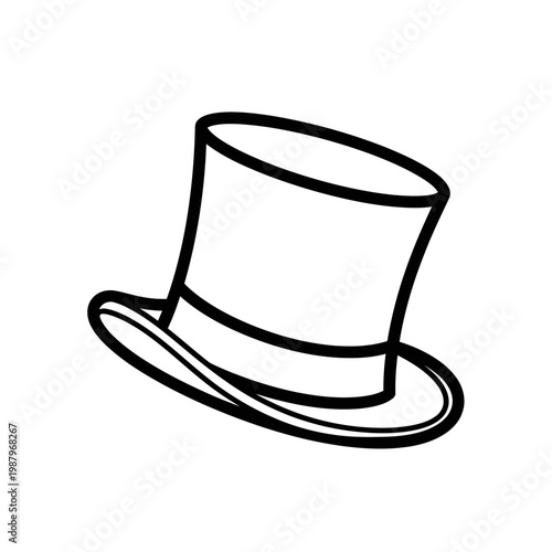 Top hat fashion accessory headwear.