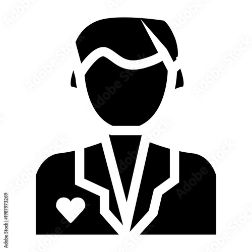 groom wedding icon illustration vector