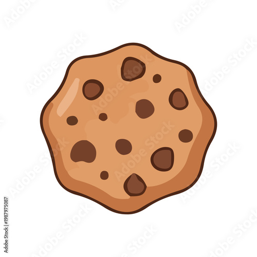 Chocolate Chip Cookie Illustration