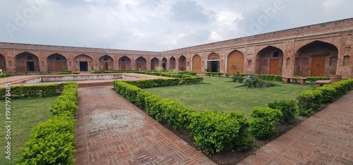 Scenic View of the Open Courtyard  of Sheikh Chilli Tomb in Kurukshetra India
