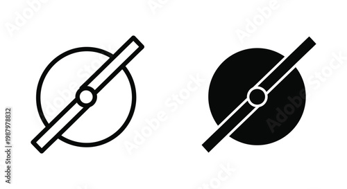 Mute Off Icon Symbol User Interface Design Elements Vector Graphic