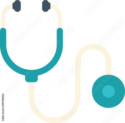 Stethoscope icon representing healthcare, doctors, and medical examinations