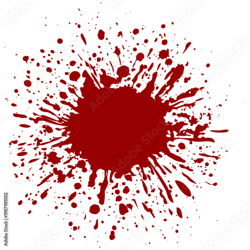 Blood Splatter Splash Stain Illustration Vector