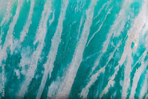 Macro Texture of Polished Blue Amazonite Stone