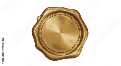 Luxury Gold Wax Seal Stamp – Elegant Premium Branding Emblem