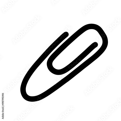 paper clip isolated on white