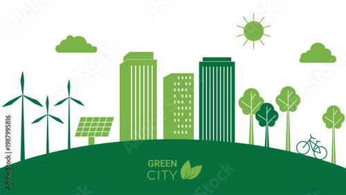 green city illustration