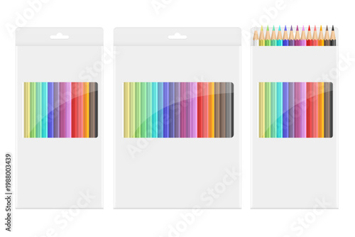 Packages of vibrant colored pencils ready for art projects and creativity.