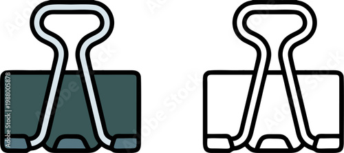 Steel Binder Clips for Paper Document Organization