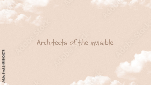 Inspirational Quote on Minimalist Cloud Background Design