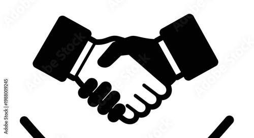 Handshake agreement and partnership concept.