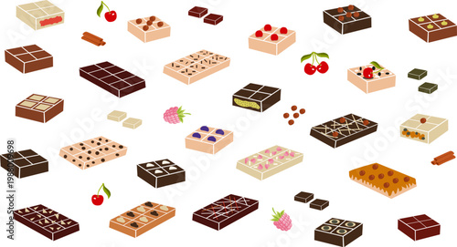 Chocolate sweets set