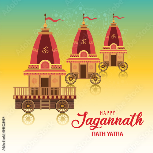 rath yatra illustration