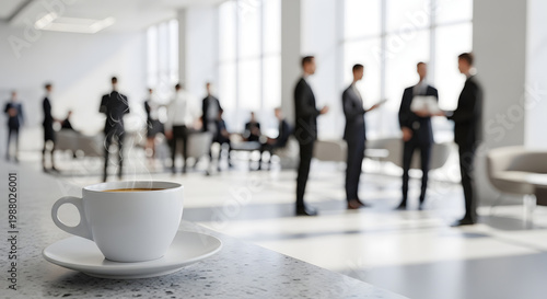 Macro Photography of White Ceramic Coffee Cup and Saucer on Stone Countertop