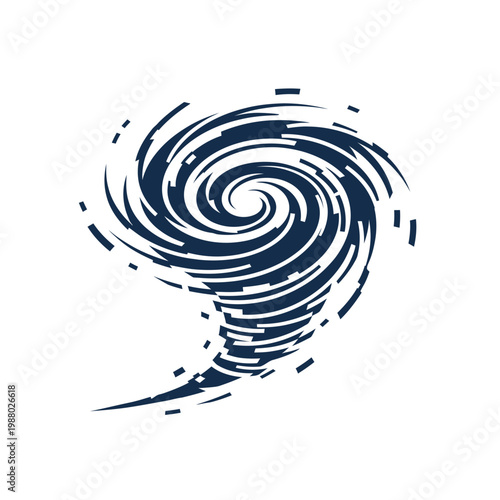 Abstract Tornado Swirl Icon