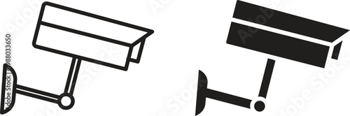 CCTV icon collection. Minimal icon and symbol