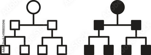 classification icon collection. Minimal icon and symbol
