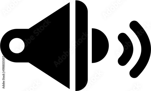 A speaker emits sound waves