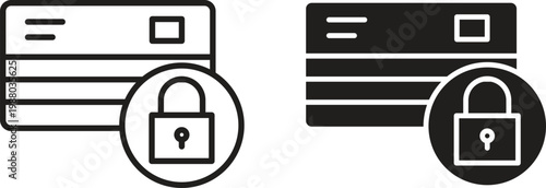 Credit limit icon collection. Minimal icon and symbol