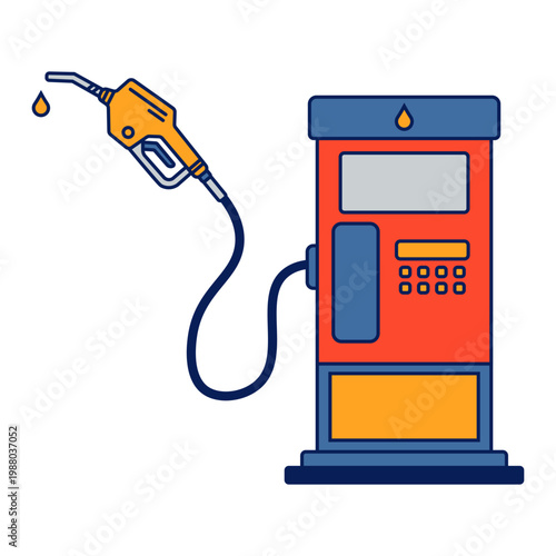 Gas Station Illustration