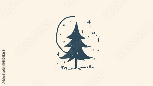 vector illustration of a christmas tree