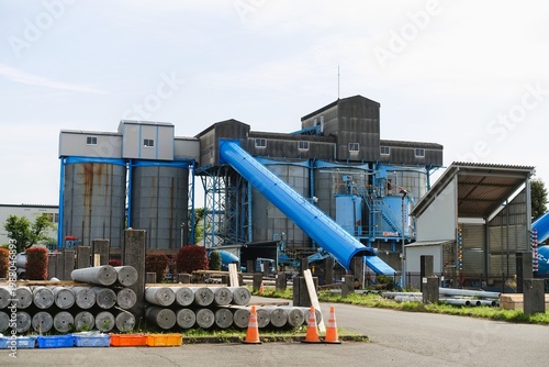 セメント工場のスロープ