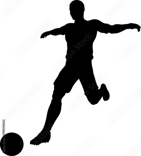 A football soccer player sp...