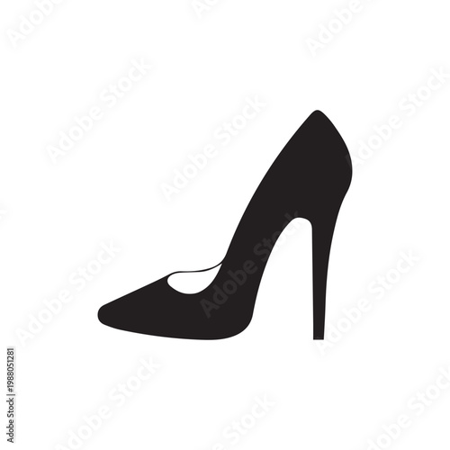 Woman shoe. Vector.
