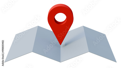 Location pin on folded map icon isolated on white background. Ideal for navigation, GPS, destination, and travel concepts. Free Download Location pin on folded map icon isolated on white background. Ideal for navigation, GPS, destination, and travel concepts. - GFXLoad