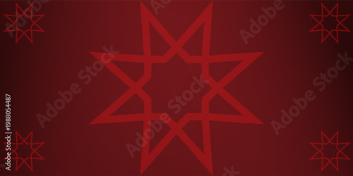 illustration vector graphic of red mandala clone pattern geometric shape icon concept design