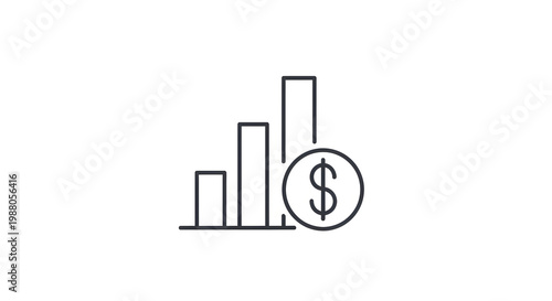 Photos Financial Growth Bar Chart Graph.