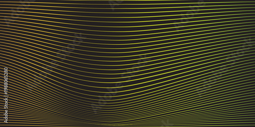 Lines abstract background black and colorful waves pattern. Abstract background. Optical illusion, wavy thin lines.