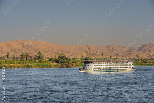 cruise ship on the river nile, egypt