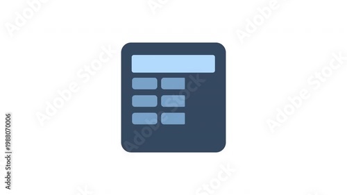 Simple table graphic with header and data rows icon