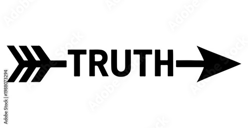 Truth arrow sign direction guidance