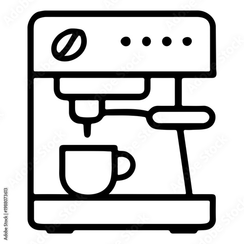 Coffee machine with cup coffee maker coffee cup kitchen appliance