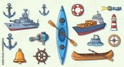 Nautical Objects and Vessels Collection.