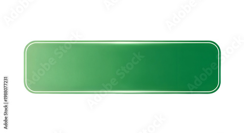 Free Download A green rectangle with rounded corners on a transparent background. - GFXLoad