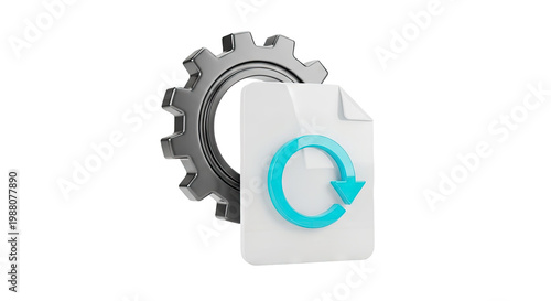 File Refresh and Gear Icon
