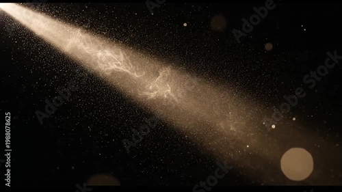 Comet streaking through starry night sky.