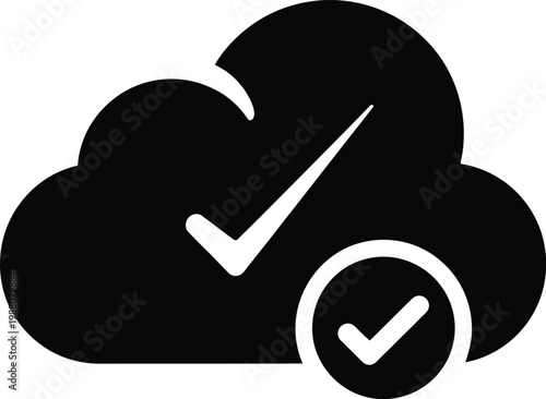 Silhouette of a person meditating under a tree with a crescent moon Vector