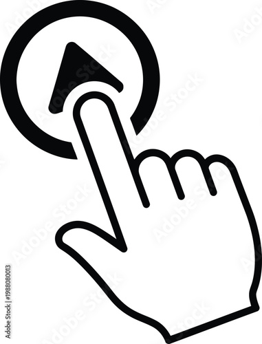 A handwritten word 'zoom' in a circle with a magnifying glass Vector